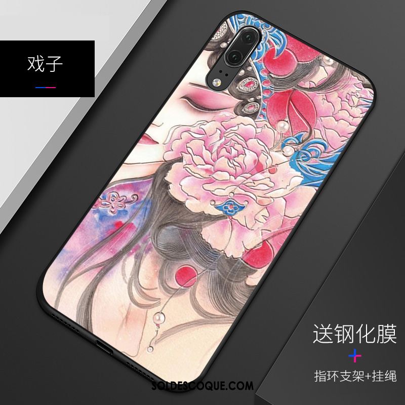 Coque Huawei P20 Fluide Doux Personnalisé Gaufrage Silicone Modèle Pas Cher