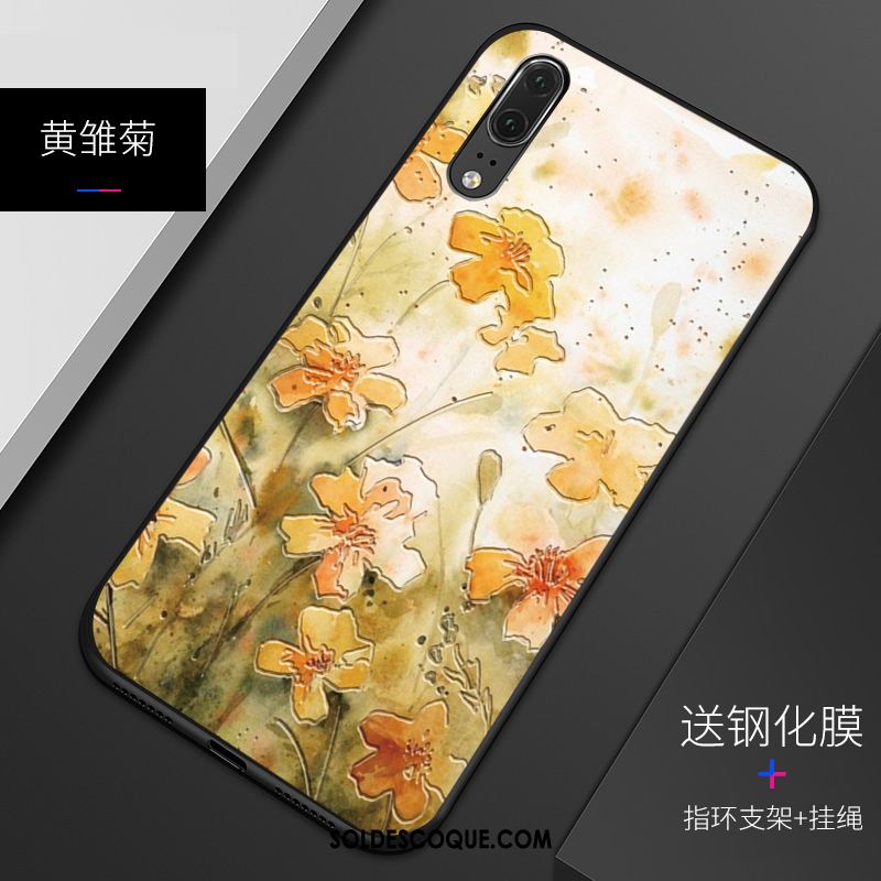 Coque Huawei P20 Fluide Doux Personnalisé Gaufrage Silicone Modèle Pas Cher