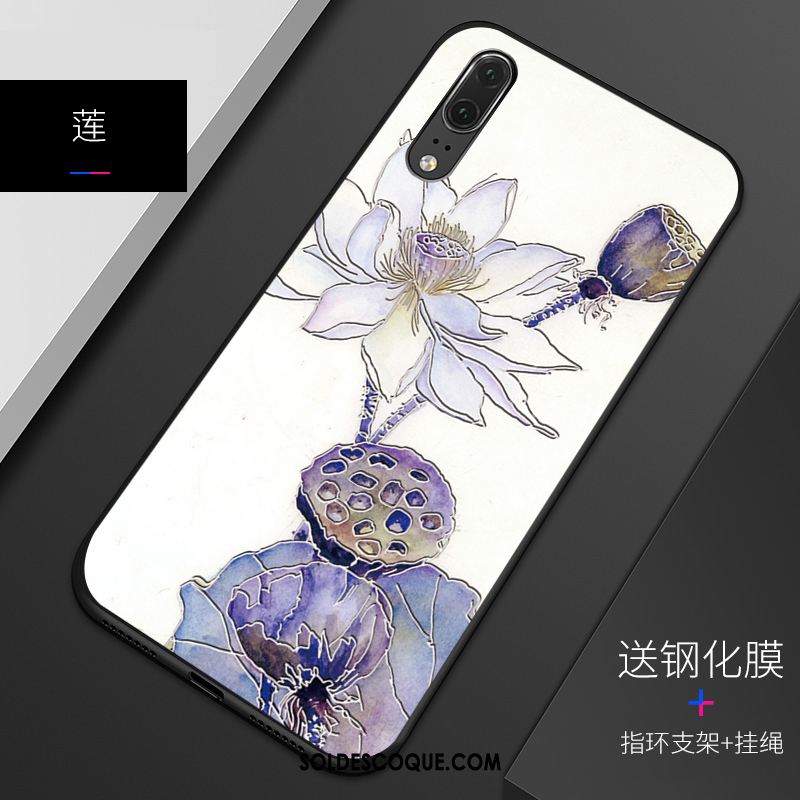 Coque Huawei P20 Fluide Doux Personnalisé Gaufrage Silicone Modèle Pas Cher