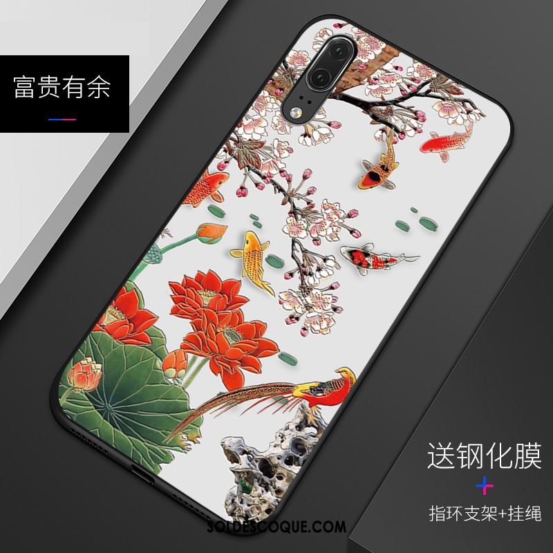 Coque Huawei P20 Fluide Doux Personnalisé Gaufrage Silicone Modèle Pas Cher