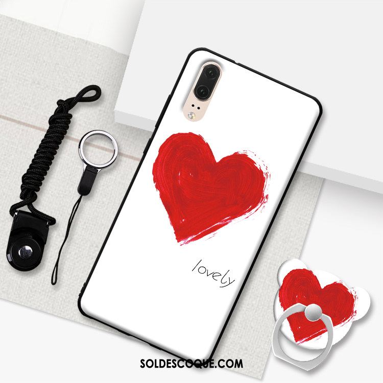 Coque Huawei P20 Fluide Doux Tout Compris Dessin Animé Noir Téléphone Portable En Ligne