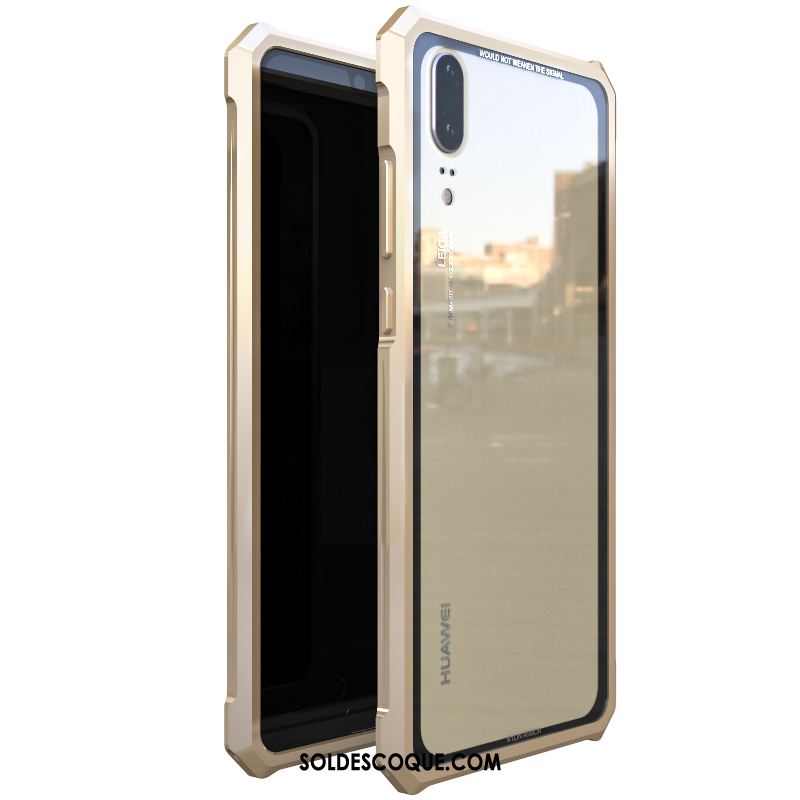 Coque Huawei P20 Incassable Border Couvercle Arrière Bleu Téléphone Portable En Ligne