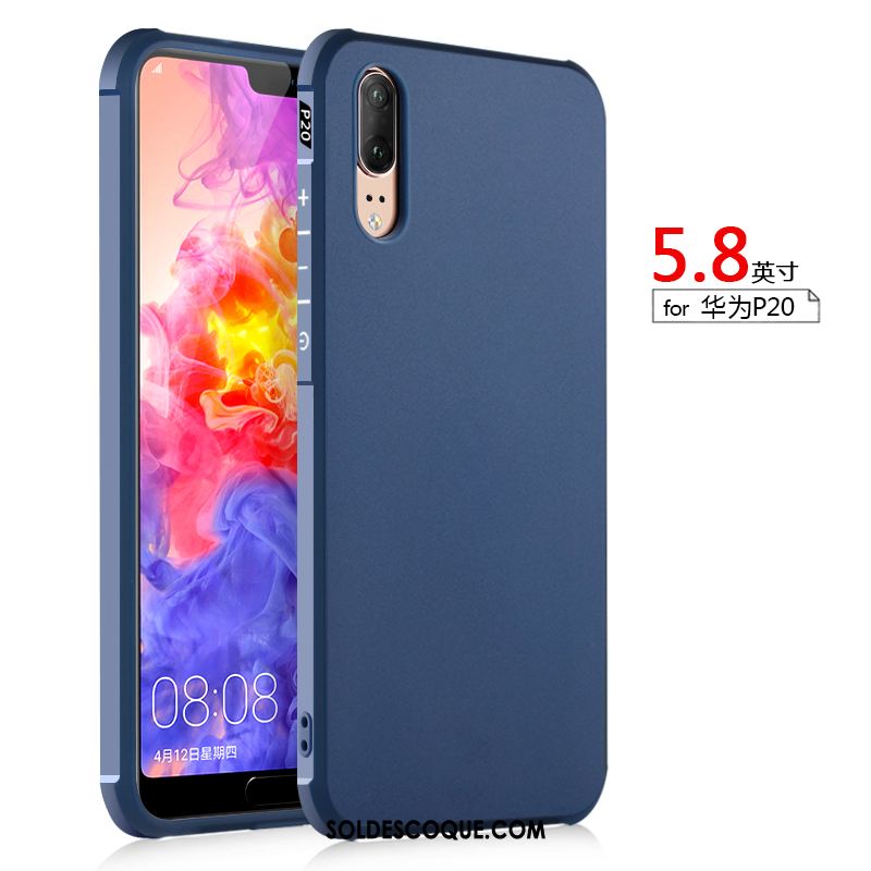 Coque Huawei P20 Incassable Étui Fluide Doux Blanc Téléphone Portable Housse France