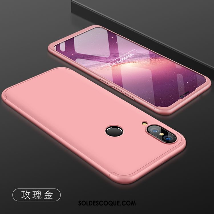 Coque Huawei P20 Lite Anneau Étui Or Protection Chat Pas Cher