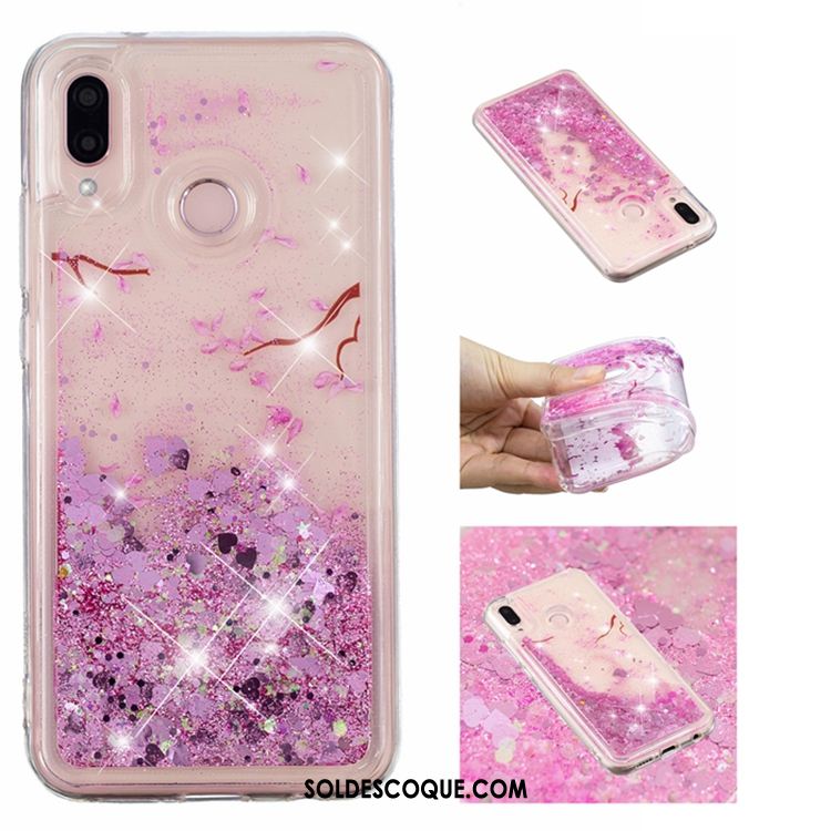 Coque Huawei P20 Lite Blanc Incassable Strass Quicksand Téléphone Portable France