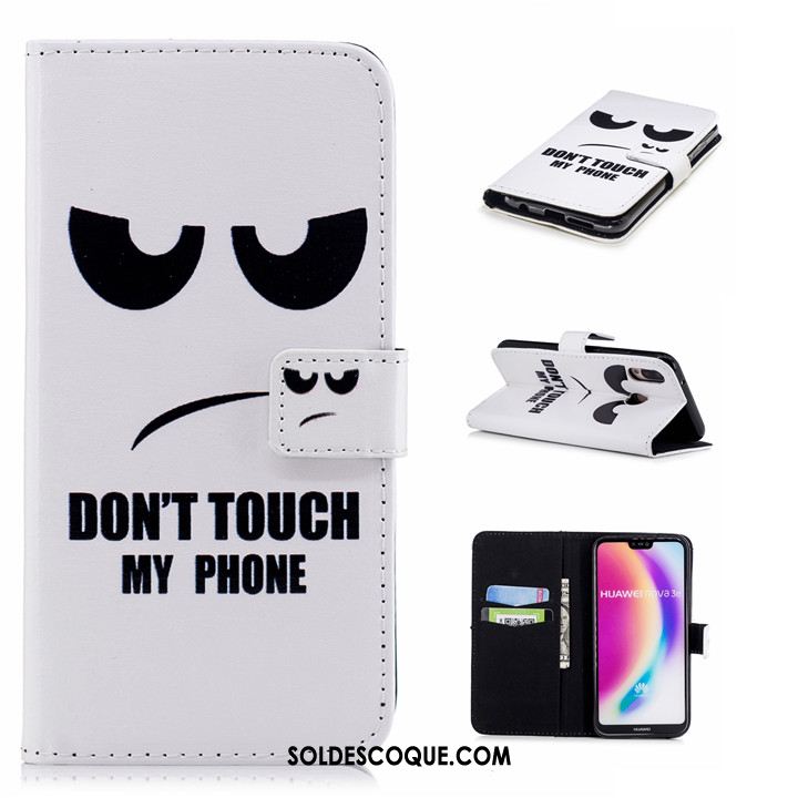 Coque Huawei P20 Lite Dessin Animé Étui En Cuir Protection Clamshell Multicolore En Vente