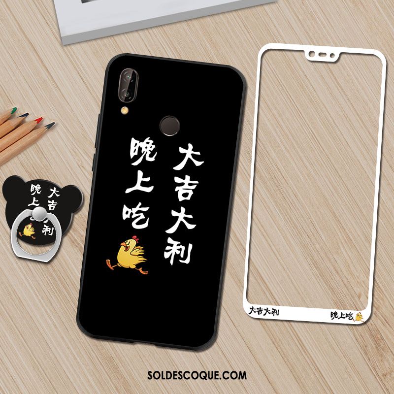 Coque Huawei P20 Lite Fluide Doux Incassable Étui Protection Anneau France