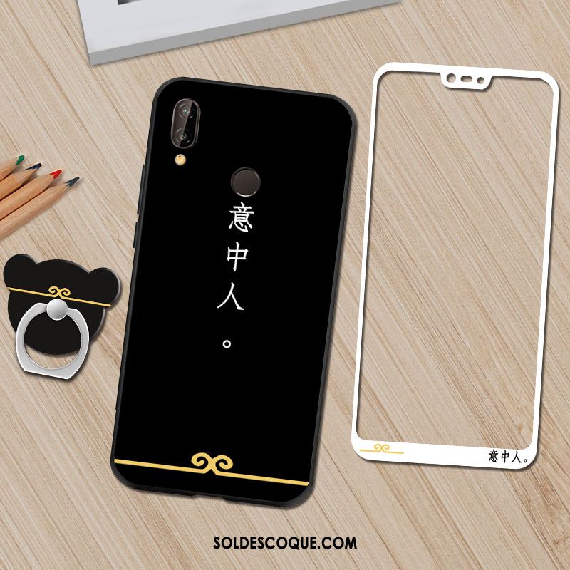 Coque Huawei P20 Lite Fluide Doux Incassable Étui Protection Anneau France