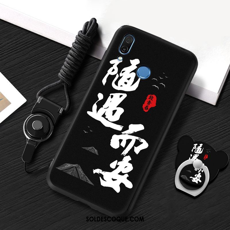 Coque Huawei P20 Lite Fluide Doux Étui Incassable Noir Téléphone Portable Pas Cher