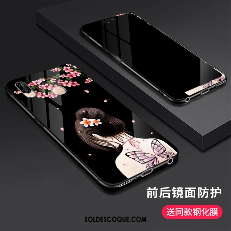 Coque Huawei P20 Lite Net Rouge Protection Téléphone Portable Étui Marque De Tendance Pas Cher