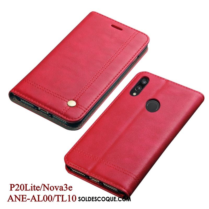 Coque Huawei P20 Lite Noir Étui Protection Téléphone Portable Incassable Pas Cher