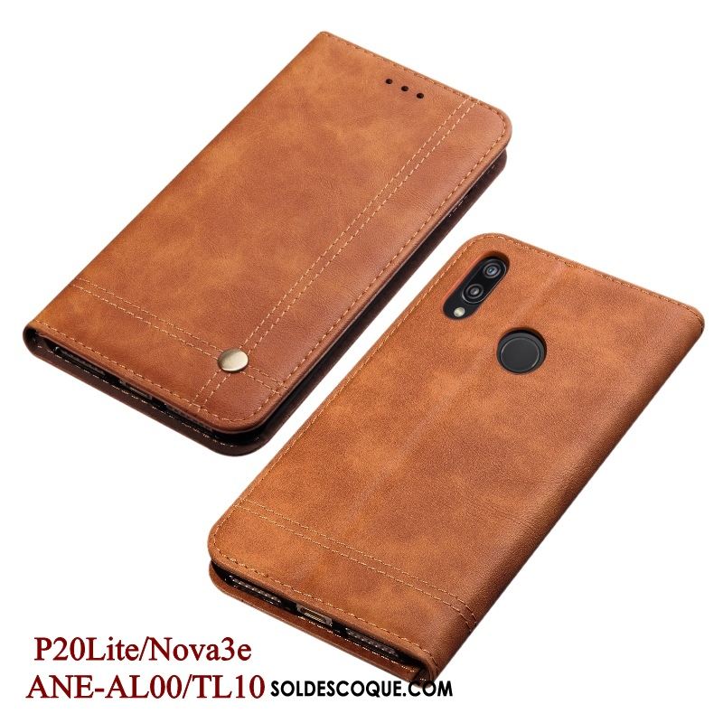 Coque Huawei P20 Lite Noir Étui Protection Téléphone Portable Incassable Pas Cher