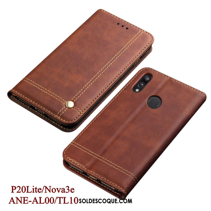 Coque Huawei P20 Lite Noir Étui Protection Téléphone Portable Incassable Pas Cher