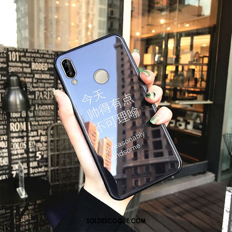 Coque Huawei P20 Lite Silicone Noir Amoureux Téléphone Portable Étui Soldes