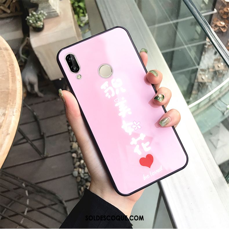 Coque Huawei P20 Lite Silicone Noir Amoureux Téléphone Portable Étui Soldes