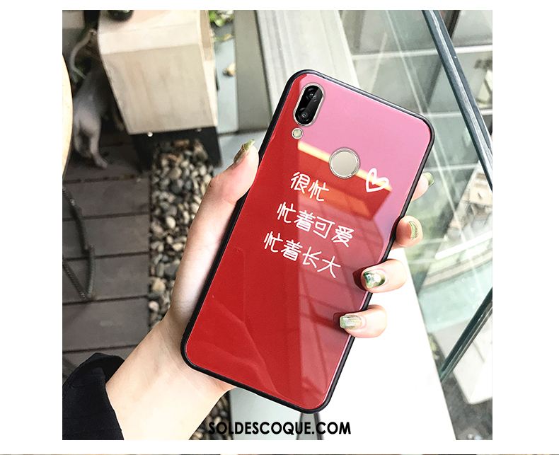 Coque Huawei P20 Lite Silicone Noir Amoureux Téléphone Portable Étui Soldes