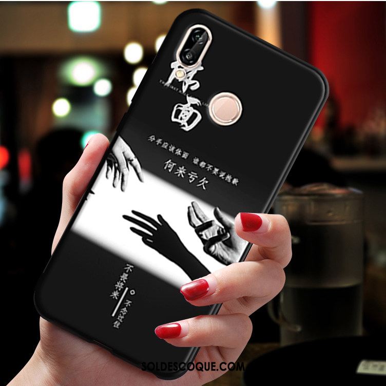 Coque Huawei P20 Lite Tout Compris Protection Incassable Fluide Doux Noir En Ligne