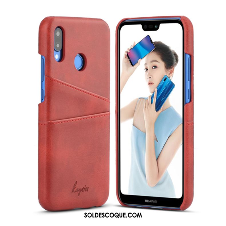 Coque Huawei P20 Lite Téléphone Portable Incassable Carte Jours Cuir Pas Cher