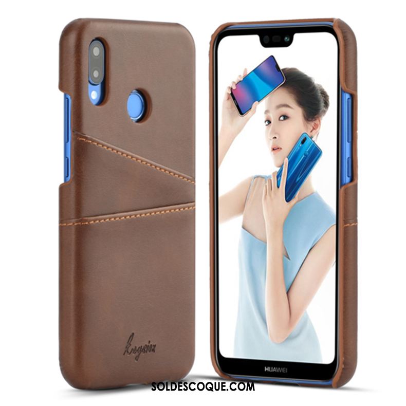 Coque Huawei P20 Lite Téléphone Portable Incassable Carte Jours Cuir Pas Cher