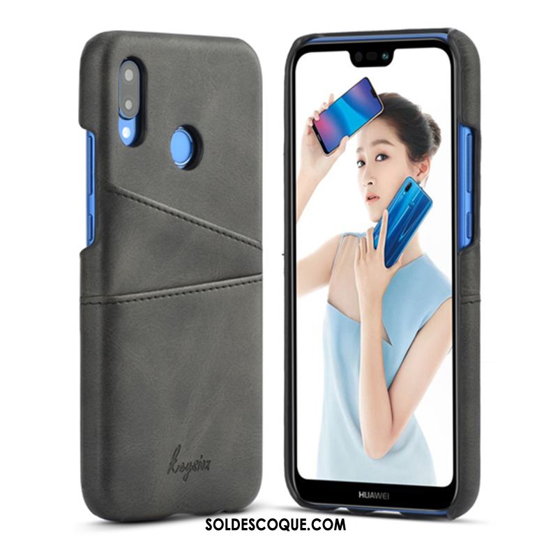 Coque Huawei P20 Lite Téléphone Portable Incassable Carte Jours Cuir Pas Cher