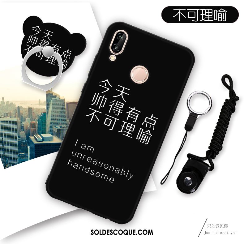 Coque Huawei P20 Lite Téléphone Portable Protection Vert Fluide Doux Étui Pas Cher
