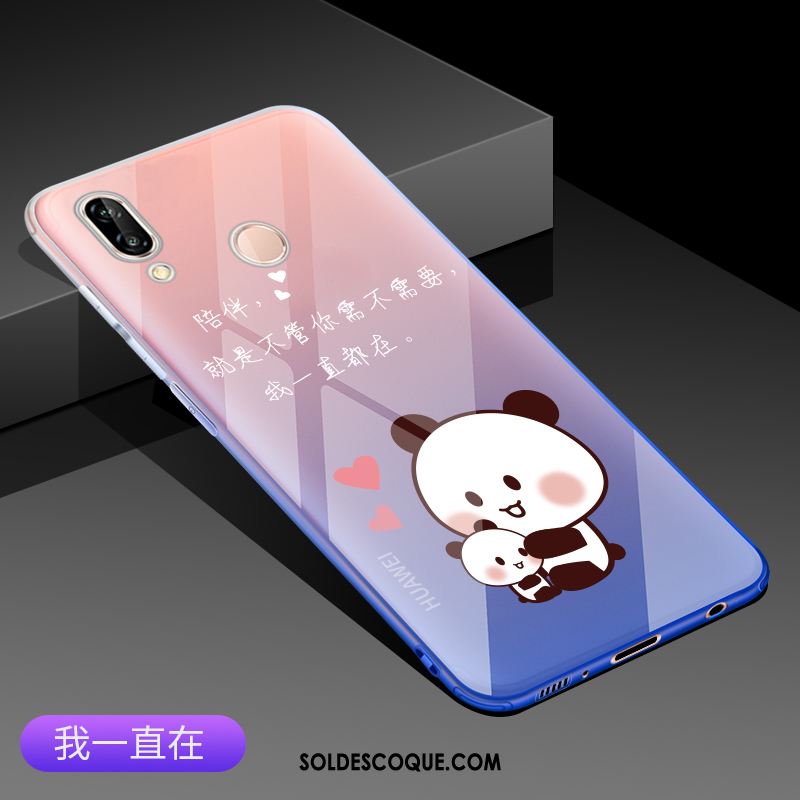 Coque Huawei P20 Lite Téléphone Portable Rose Très Mince Étui Tout Compris Housse Pas Cher