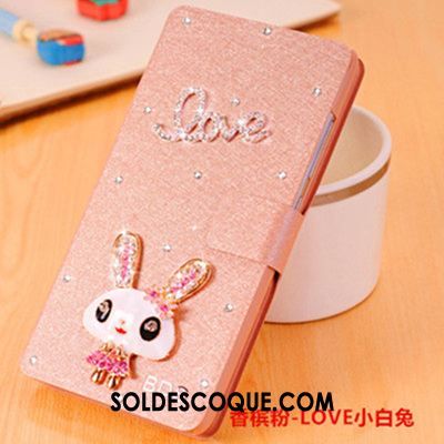 Coque Huawei P20 Lite Étui En Cuir Strass Rouge Silicone Protection Pas Cher