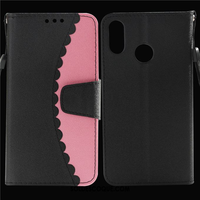 Coque Huawei P20 Lite Étui En Cuir Téléphone Portable Tout Compris Noir Protection Housse Soldes