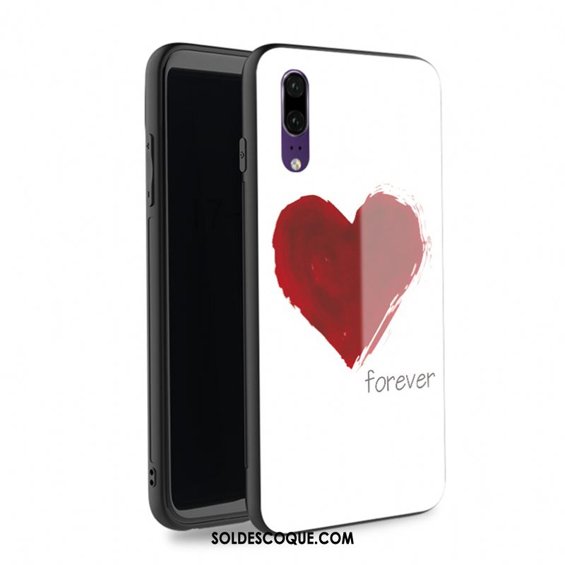 Coque Huawei P20 Mode Nouveau Personnalité Verre Dessin Animé En Ligne