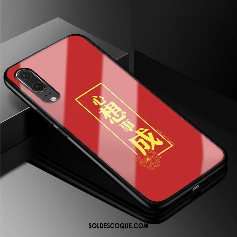 Coque Huawei P20 Noir Verre Tout Compris Téléphone Portable Silicone Housse Soldes