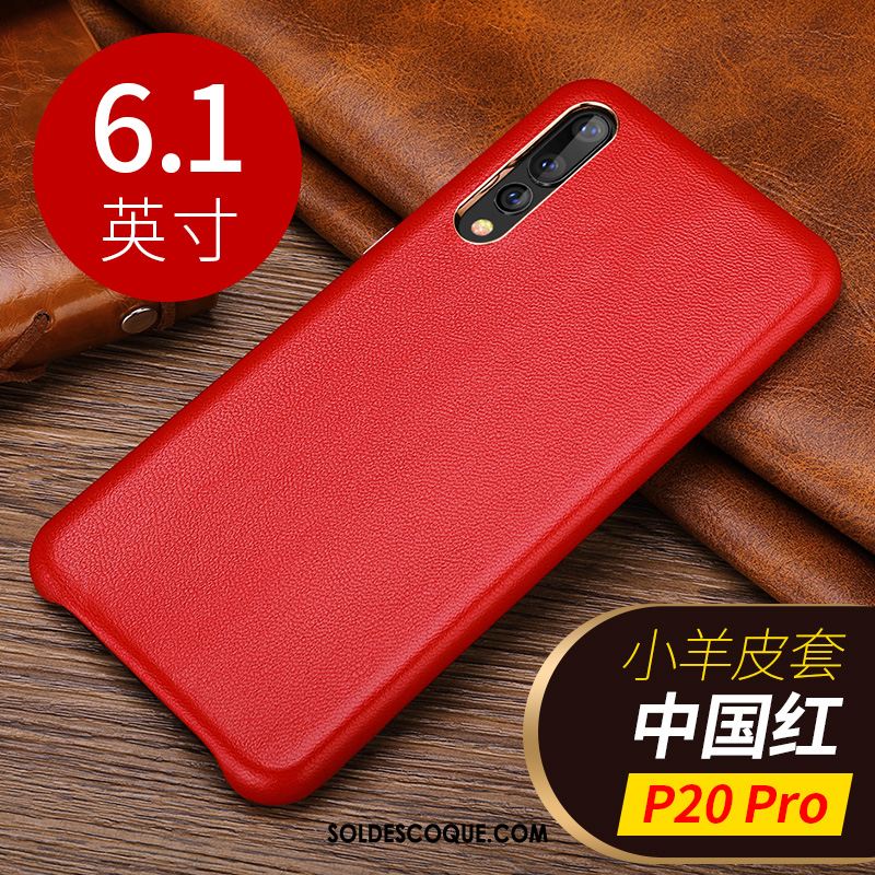 Coque Huawei P20 Pro Business Cuir Véritable Protection Personnalité Téléphone Portable En Vente