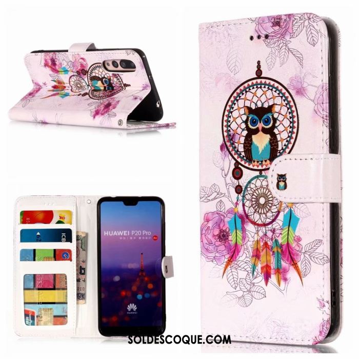 Coque Huawei P20 Pro Clamshell Fluide Doux Rose Tout Compris Protection Pas Cher