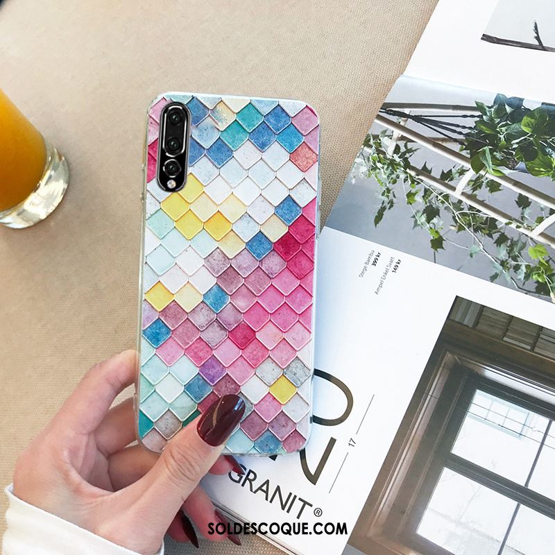 Coque Huawei P20 Pro Créatif Fluide Doux Téléphone Portable Simple Étui Pas Cher