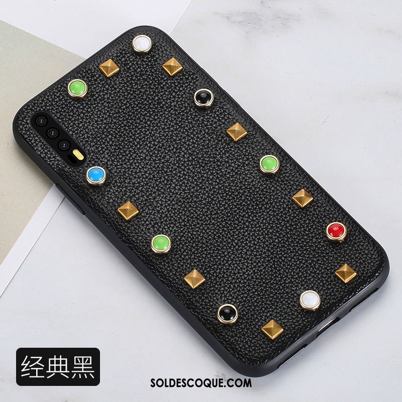 Coque Huawei P20 Pro Cuir Véritable Protection Incassable Téléphone Portable Étui En Ligne