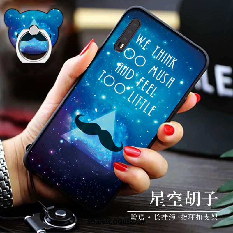 Coque Huawei P20 Pro Dessin Animé Créatif Fluide Doux Tout Compris Anneau Pas Cher