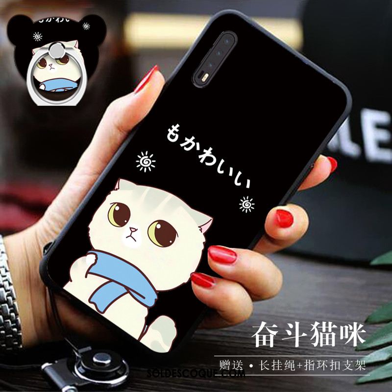 Coque Huawei P20 Pro Dessin Animé Créatif Fluide Doux Tout Compris Anneau Pas Cher