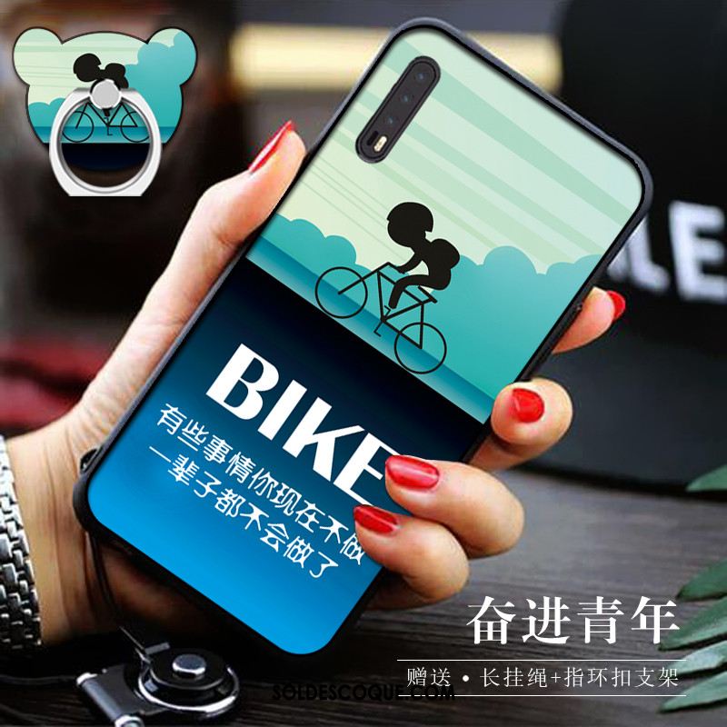 Coque Huawei P20 Pro Dessin Animé Créatif Fluide Doux Tout Compris Anneau Pas Cher