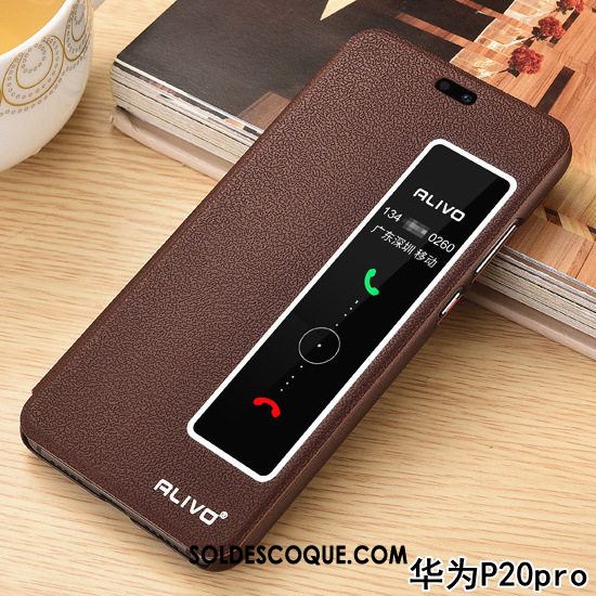 Coque Huawei P20 Pro Difficile Dormance Délavé En Daim Téléphone Portable Tout Compris Pas Cher