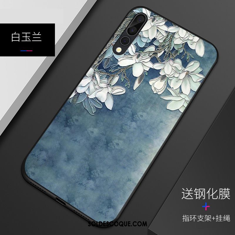 Coque Huawei P20 Pro Délavé En Daim Légère Tendance Fluide Doux Étui Soldes