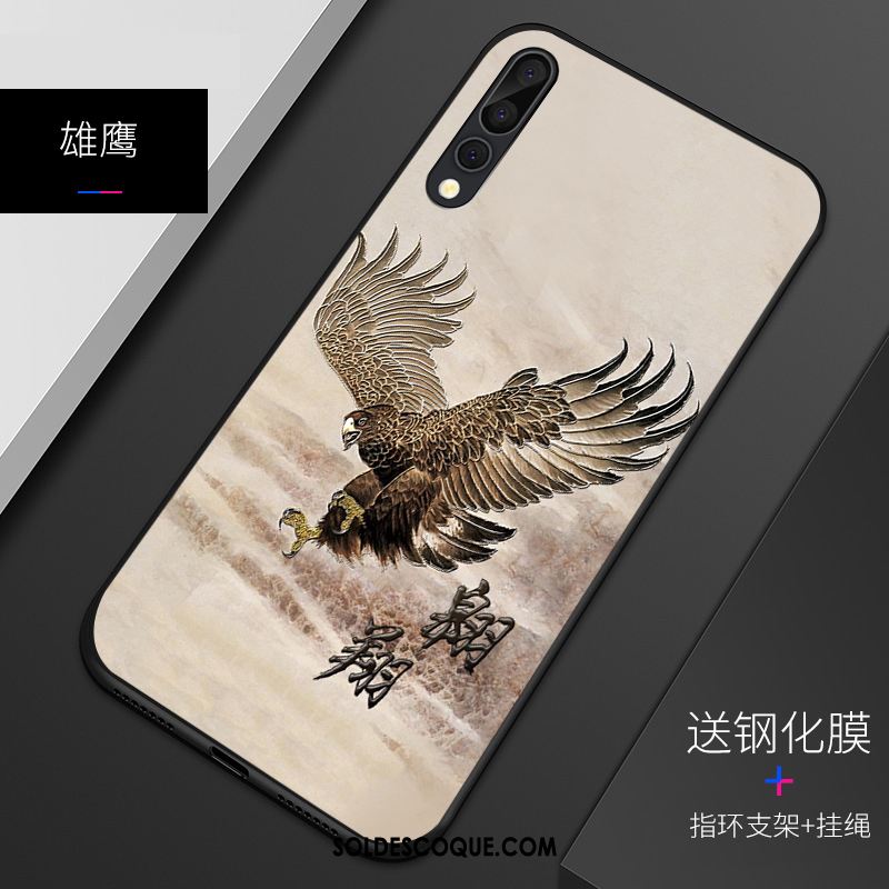 Coque Huawei P20 Pro Délavé En Daim Légère Tendance Fluide Doux Étui Soldes