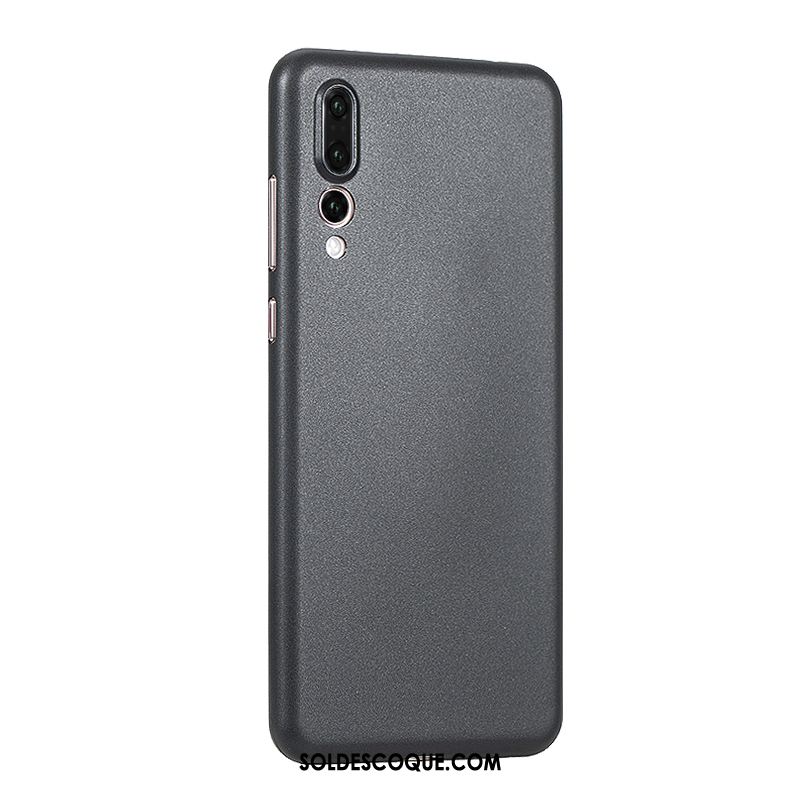 Coque Huawei P20 Pro Délavé En Daim Net Rouge Transparent Modèle Fleurie Protection Pas Cher