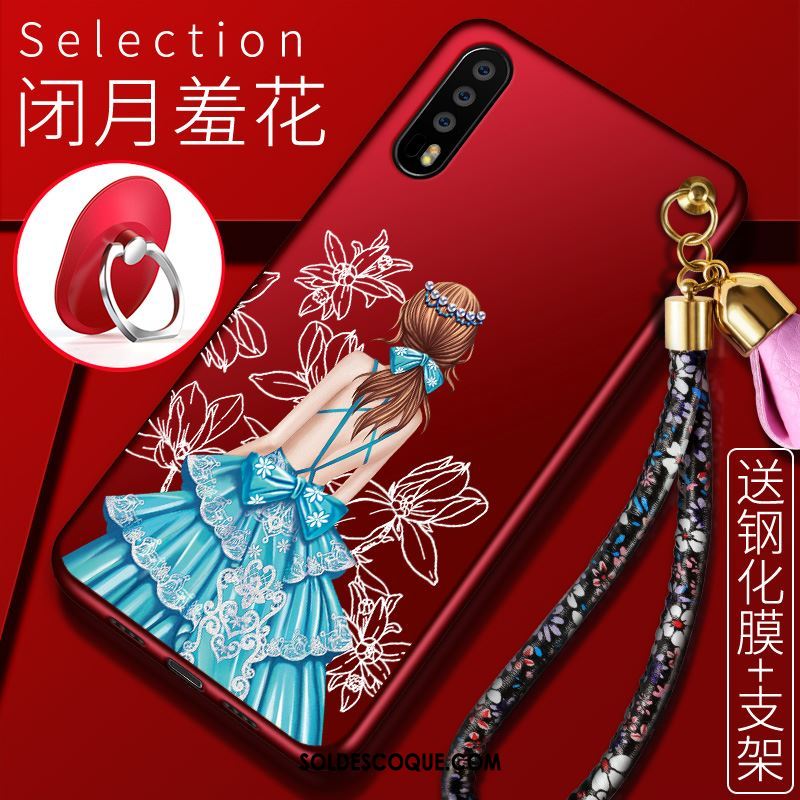 Coque Huawei P20 Pro Fluide Doux Silicone Rouge Téléphone Portable Étui Soldes