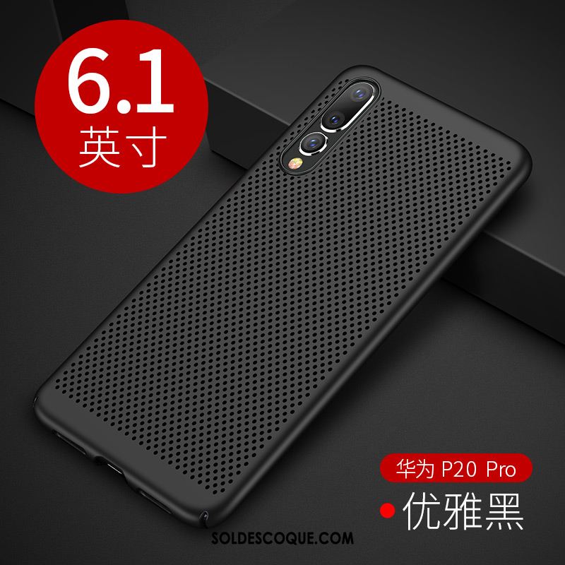 Coque Huawei P20 Pro Incassable Respirant Délavé En Daim Refroidissement Tout Compris En Vente