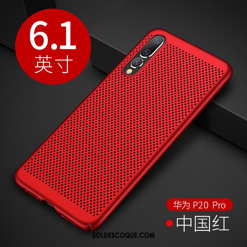 Coque Huawei P20 Pro Incassable Respirant Délavé En Daim Refroidissement Tout Compris En Vente