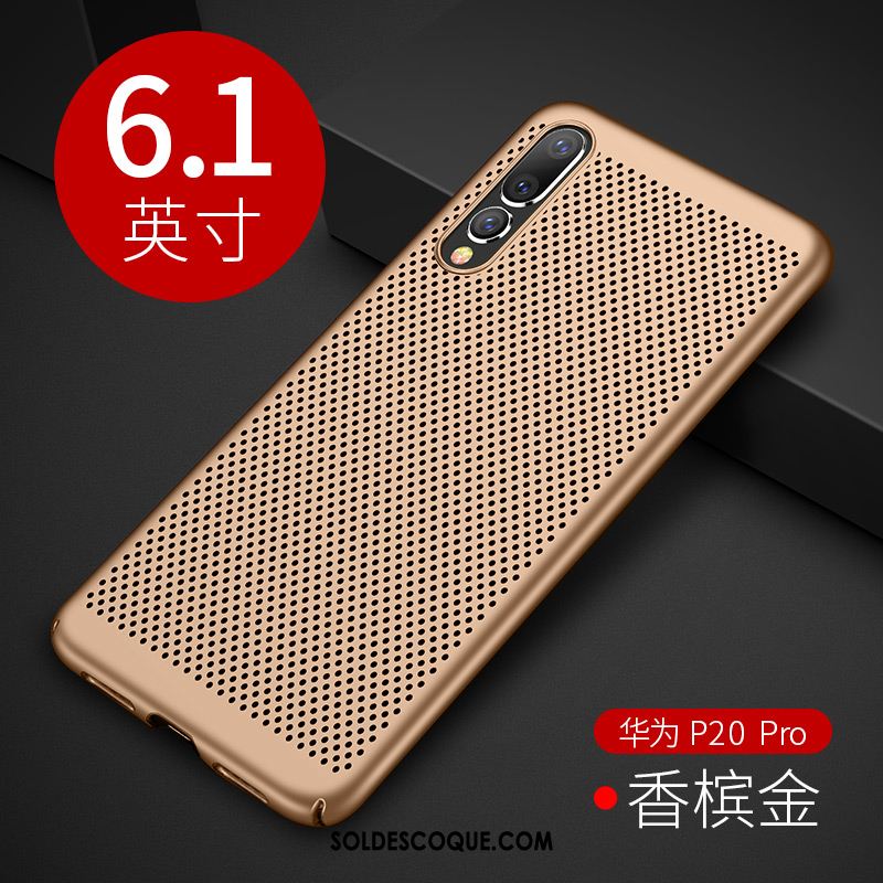 Coque Huawei P20 Pro Incassable Respirant Délavé En Daim Refroidissement Tout Compris En Vente