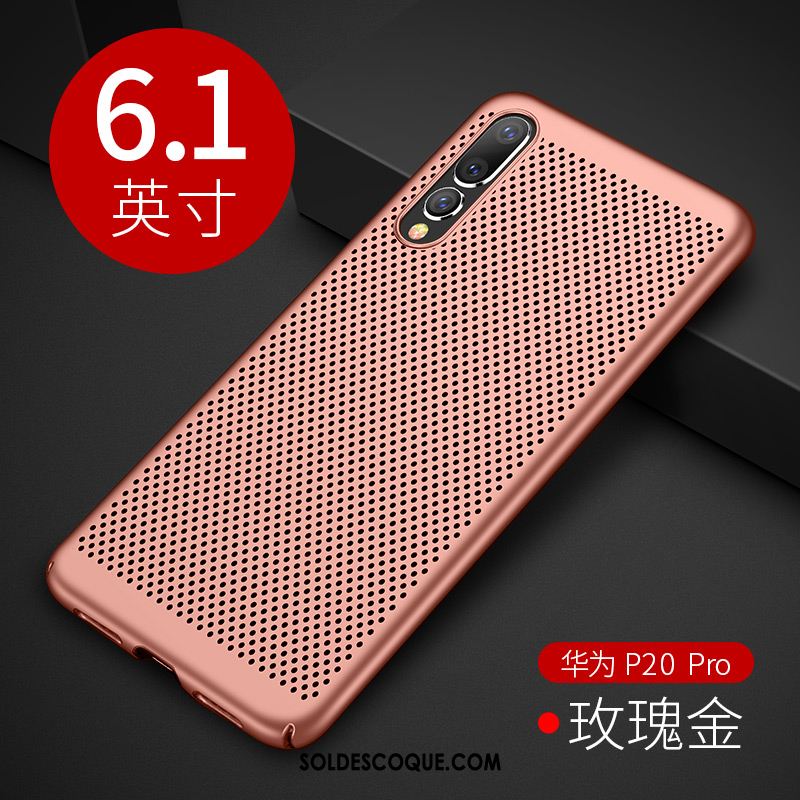 Coque Huawei P20 Pro Incassable Respirant Délavé En Daim Refroidissement Tout Compris En Vente