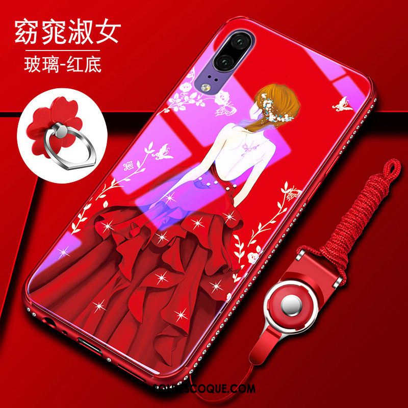 Coque Huawei P20 Pro Mode Fluide Doux Personnalité Net Rouge Téléphone Portable Pas Cher