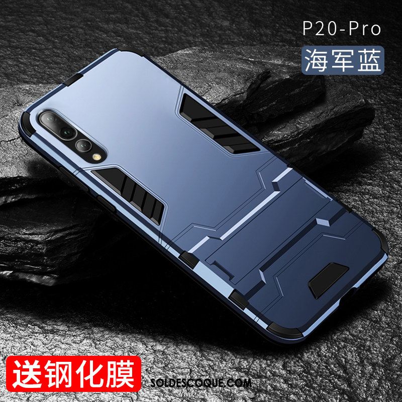 Coque Huawei P20 Pro Net Rouge Téléphone Portable Protection Incassable Marque De Tendance Pas Cher