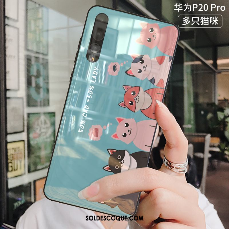 Coque Huawei P20 Pro Personnalité Protection Verre Trempé Créatif Silicone Pas Cher