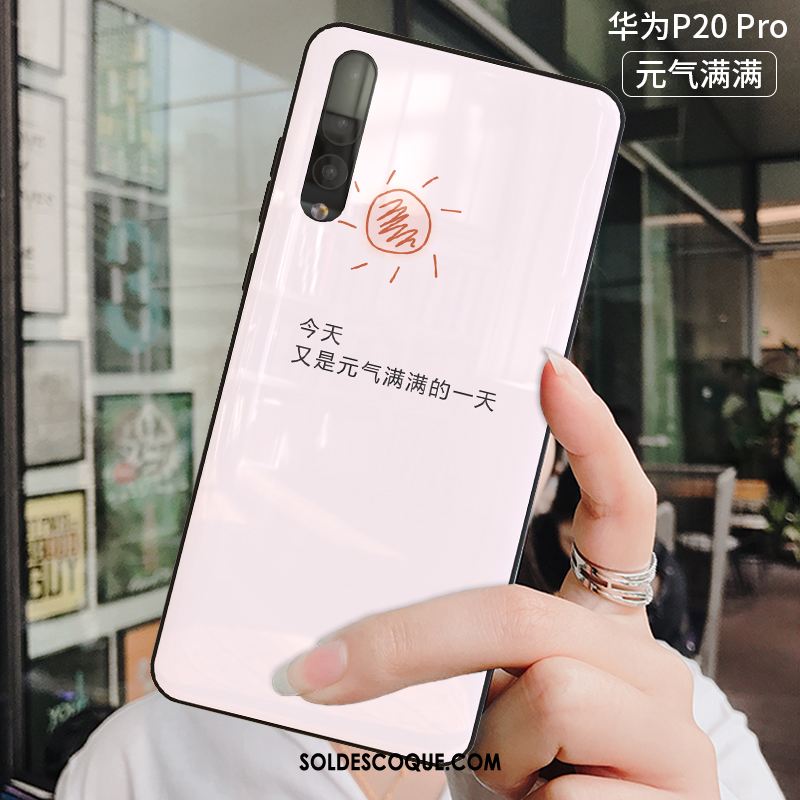 Coque Huawei P20 Pro Personnalité Protection Verre Trempé Créatif Silicone Pas Cher